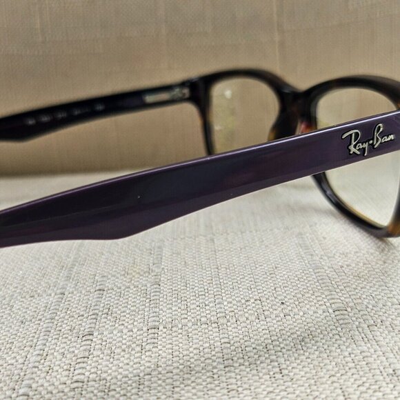 Ray-Ban Women Glasses Frame Purple Arms Brown Tortoise Eyeglasses RB1531 48[]16 - Picture 6 of 11